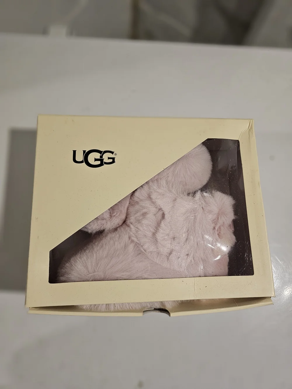 Ugg Jessie Bow Fluff Pink Bootie (Walker 4/5 M) (NIB)